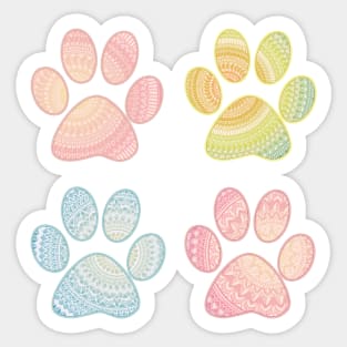 Dog paws pattern Sticker